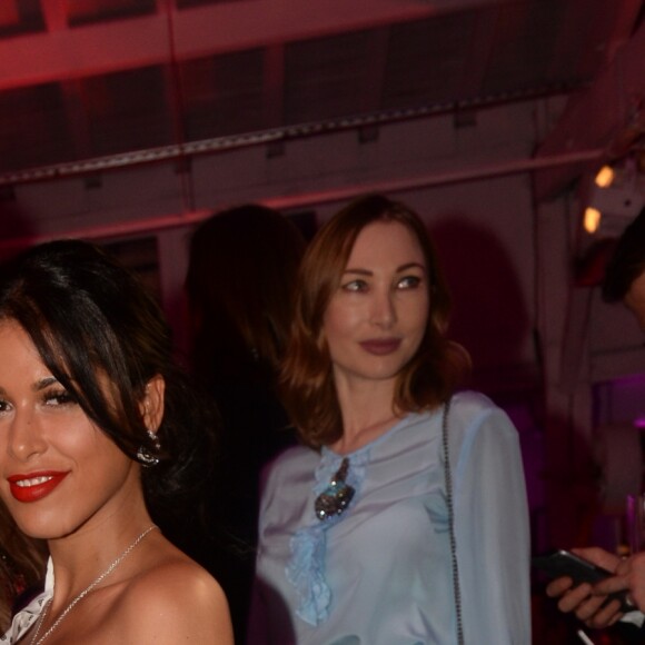 Nabilla Benattia et Ayem Nour lors de la soirée de lancement du nouveau parfum Cacharel "Yes I Am" à Paris, le 7 février 2018. © Rachid Bellak/Bestimage