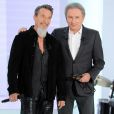 Exclusif - Florent Pagny et Michel Drucker - Enregistrement de l'émission "Vivement Dimanche" présentée par M.Drucker et diffusée le 23 juin 2019 sur France 2. Le 3 juin 2019 © Guillaume Gaffiot / Bestimage