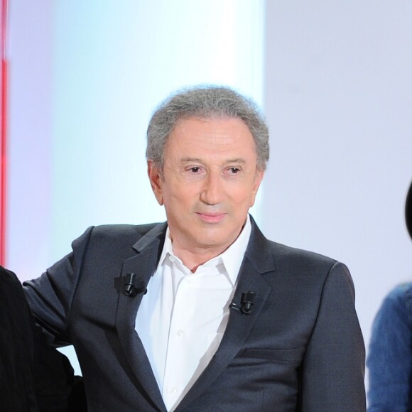 Exclusif - Florent Pagny et Michel Drucker - Enregistrement de l'émission "Vivement Dimanche" présentée par M.Drucker et diffusée le 23 juin 2019 sur France 2. Le 3 juin 2019 © Guillaume Gaffiot / Bestimage