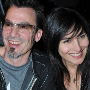 Florent Pagny et sa femme Azucena - 25e Festival automobile international aux Invalides le 4 février 2010.