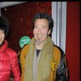 Florent Pagny et sa femme Azucena - Avant-première du film "Protéger et servir" à Paris le 11 janvier 2010.