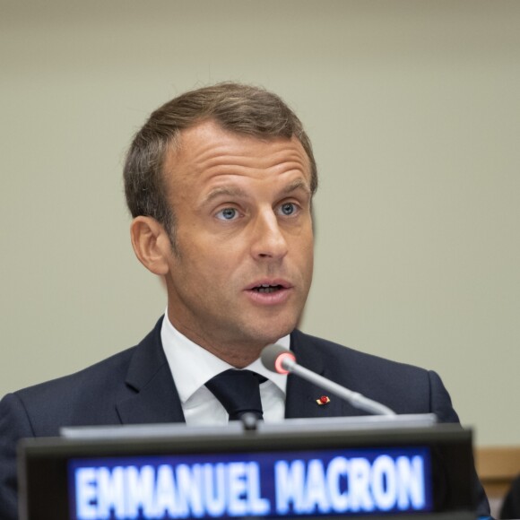 Emmanuel Macron - Une selection de photos de l'ONU pour le sommet sur le rechauffement climatique, le 23 septembre 2019.