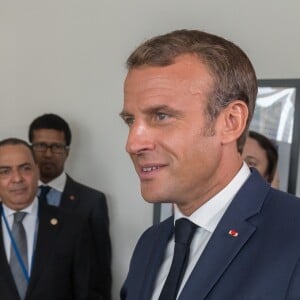 Le président de la République française Emmanuel Macron rencontre Mahmoud Abbas président de l'Autorité palestinienne et de l'État de Palestine lors de la 74ème assemblée générale de l'organisation des Nations-Unis (ONU) à New York City, New York le 24 Septembre 2019. © Jacques Witt / Pool / Bestimage