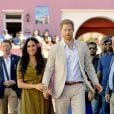 Le prince Harry, duc de Sussex, et Meghan Markle, duchesse de Sussex, en visite à Bo Kaap à Cape Town, Afrique du Sud. Le 24 septembre 2019  On september 24th 2019. The Duke and Duchess of Sussex visit the Bo Kaap area of Cape Town to mark Heritage Day, a celebration of the great diversity of cultures, beliefs and traditions in South Africa, on day two of their tour of Africa.24/09/2019 - Cape Town