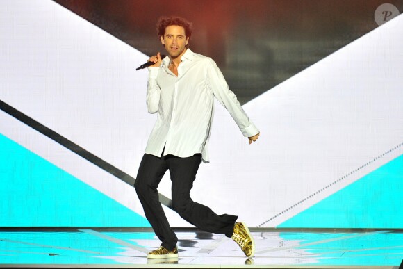 Exclusif - Mika lors de l'enregistrement de l'émission "La Chanson de l'Année 2019" aux Arènes de Nîmes, le 16 mai 2019. L'émission sera diffusée sur TF1 le samedi 15 juin. © Guillaume Gaffiot/Bestimage