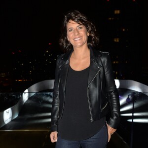 Exclusif - Estelle Denis - "The rooftop driving experience" Paris le 25 septembre 2019. © Christophe Clovis - Veeren Ramsamy / Bestimage La marque CUPRA a fêté son lancement et inauguré le premier circuit de vitesse éphémère sur les toits de Paris. CUPRA est une marque exclusive conçue pour captiver les passionnés d'automobiles à la recherche de modèles uniques, à la fois sophistiqués et performants.