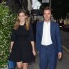 La princesse Beatrice d'York et son fiancé Edoardo Mapelli Mozzi arrivent au club "Annabel's" à Londres, le 9 juillet 2019.
