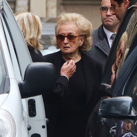 Bernadette Chirac aux obsèques de sa fille Laurence à Paris le 16 avril 2016