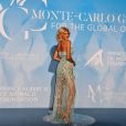 Victoria Silvstedt assiste au "Monte-Carlo Gala for the Global Ocean" sur les terrasses de l'opéra de Monte-Carlo le 26 septembre 2019. © Bruno Bebert / Bestimage