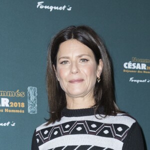 Marina Foïs nommée pour le César de la meilleure actrice - Déjeuner des nommés pour la 43e cérémonie des César 2018 au restaurant Fouquet's à Paris, France, le 10 février 2018. © Olivier Borde/Bestimage