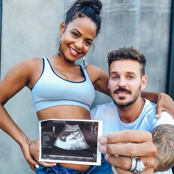 Christina Milian et M. Pokora sur Instagram, le 28 juillet 2019.