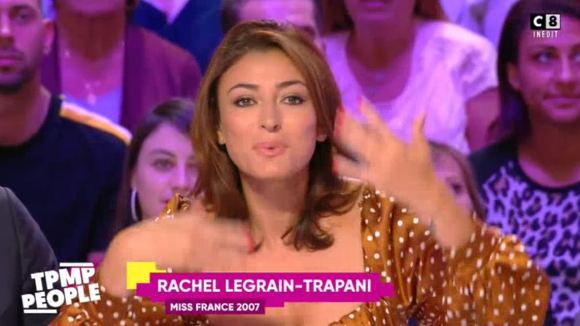 Rachel Legrain-Trapani répond à Benjamin Pavard dans "TPMP People", le 27 septembre 2019, sur C8