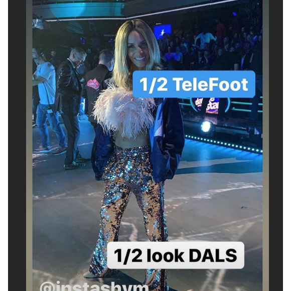 Shy'm lors du prime de l'émission Danse avec les stars du 28 septembre 2019.