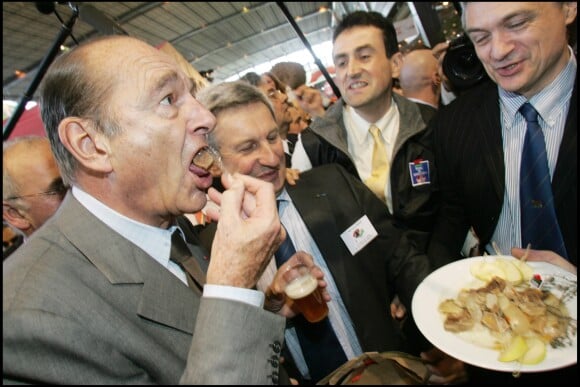 Jacques Chirac au salon de l'agriculture à Paris, en 2007. 