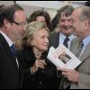 Jacques et Bernadette Chirac, François Hollande, à Brive la Gaillarde en 2009. 