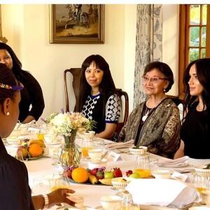 Meghan Markle, duchesse de Sussex, lors du petit-déjeuner "Women in Public Service" à Cape Town. Le 28 septembre 2019