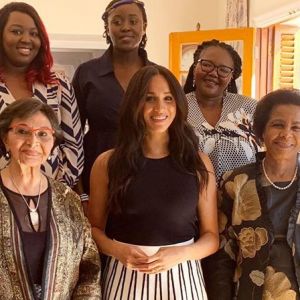 Meghan Markle, duchesse de Sussex, lors du petit-déjeuner "Women in Public Service" à Cape Town. Le 28 septembre 2019