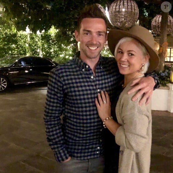 Emmanuelle Berne et son compagnon Chris Buncombe sur Instagram, le 1er août 2019