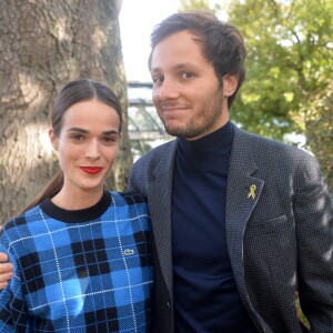 Vianney Bureau (Vianney), sa compagne Catherine Robert - People au défilé Lacoste Collection Prêt-à-Porter Printemps/Eté 2020 lors de la Fashion Week de Paris, le 1er octobre 2019. © Veeren Ramsamy-Christophe Clovis/Bestimage