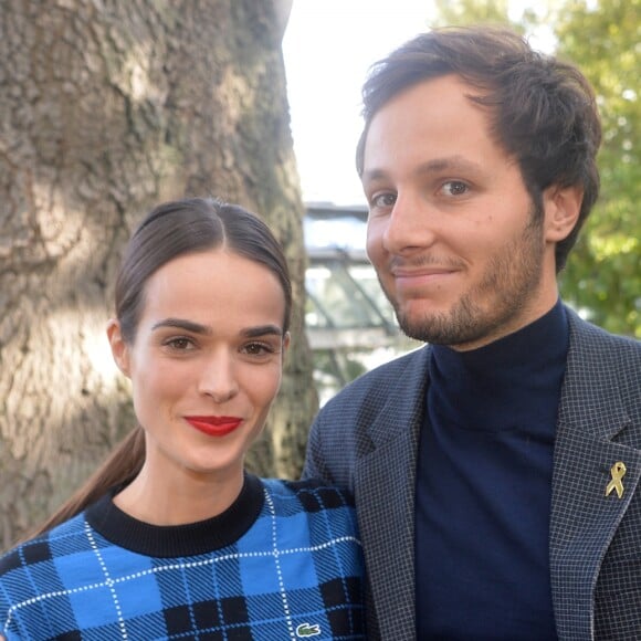 Vianney Bureau (Vianney), sa compagne Catherine Robert - People au défilé Lacoste Collection Prêt-à-Porter Printemps/Eté 2020 lors de la Fashion Week de Paris, le 1er octobre 2019. © Veeren Ramsamy-Christophe Clovis/Bestimage