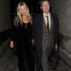 Kate Moss et son compagnon Nikolai von Bismarck à la soirée de lancement de son livre, "The Dior sessions". Londres le 1er octobre 2019.