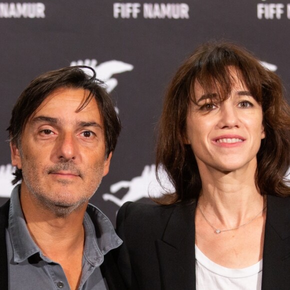 Yvan Attal et Charlotte Gainsbourg lors du photocall de " Mon chien stupide " pour la 34e édition du FIFF - Festival International du Film Francophone de Namur. Belgique, Namur, le 1er octobre 2019.