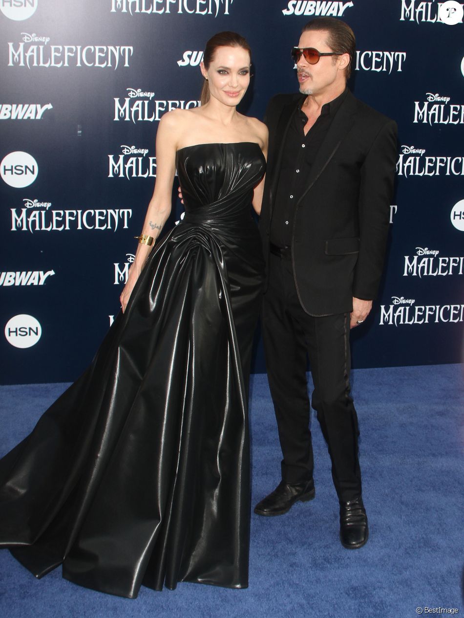 Angelina Jolie, Brad Pitt - Première du film &quot;Maleficent&quot; à Los Angeles le 28 mai 2014.