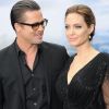 Angelina Jolie et Brad Pitt - Première du film "Maleficent" à Londres le 8 mai 2014.
