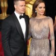 Angelina Jolie et Brad Pitt - 86ème cérémonie des Oscars à Hollywood, le 2 mars 2014.