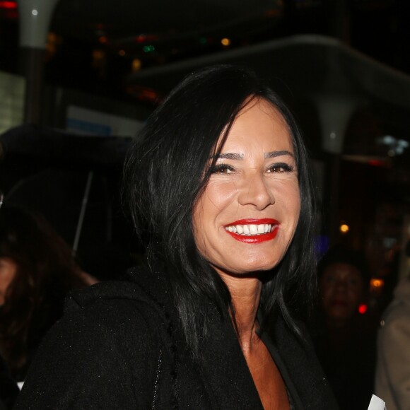 Nathalie Marquay-Pernault à l'arrivée de la 11ème cérémonie des Globes de Cristal au Lido à Paris le 30 janvier 2017. © Bestimage