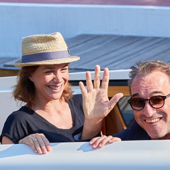 Nathalie Péchalat et son mari Jean Dujardin - Les célébrités lors du 76e Festival du Film de Venise, la Mostra en Italie, le 1er septembre 2019.
