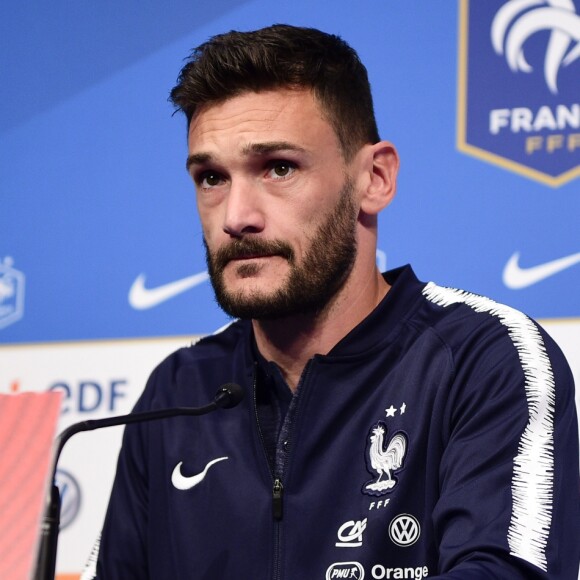 Hugo Lloris - Conférence de presse de l'équipe de France à Saint Denis, le 6 septembre 2019.