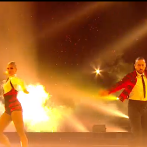 Moundir et Katrina Patchett sur un paso doble lors du troisième prime de "Danse avec les stars 2019", diffusé le 5 octobre, sur TF1