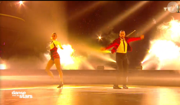 Moundir et Katrina Patchett sur un paso doble lors du troisième prime de "Danse avec les stars 2019", diffusé le 5 octobre, sur TF1
