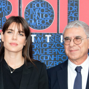 Charlotte Casiraghi et Robert Maggiori étaient invités dans l'émission italienne Le Parole della Settimana sur Rai 3 le 5 octobre 2019 pour parler de leur ouvrage philosophique L'Archipel des passions. ©SGPItalia/Bestimage