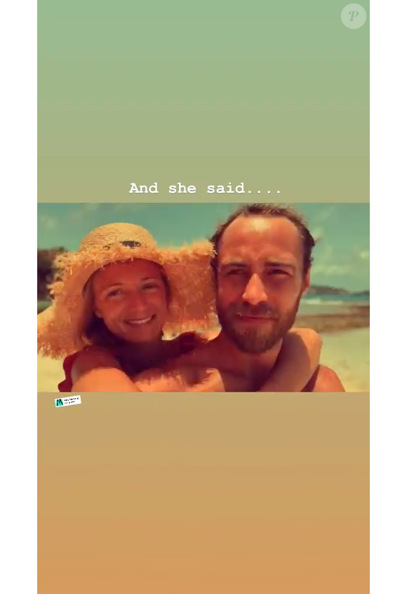 James Middleton et sa fiancée Alizér Thévenet sur Instagram, le 6 octobre 2019.