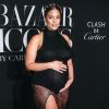 Ashley Graham, enceinte à la soirée Harper's BAZAAR 2019 'ICONS By Carine Roitfeld' lors de la Fashion Week de New York, le 6 septembre 2019.
