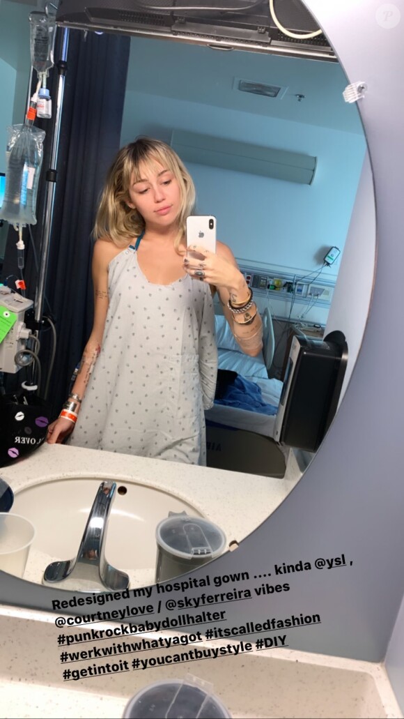 La chanteuse Miley Cyrus hospitalisée pour une amygdalite- 8 octobre 2019.