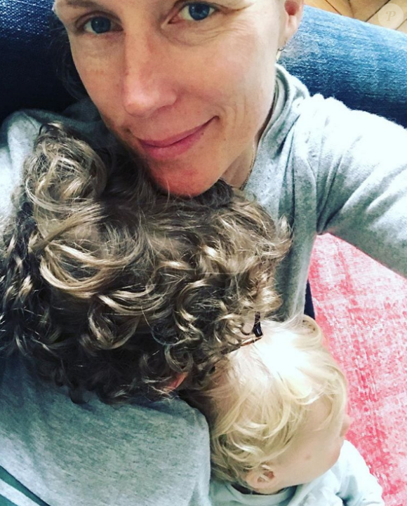 Agathe Lecaron et ses fils, Instagram, mai 2018.