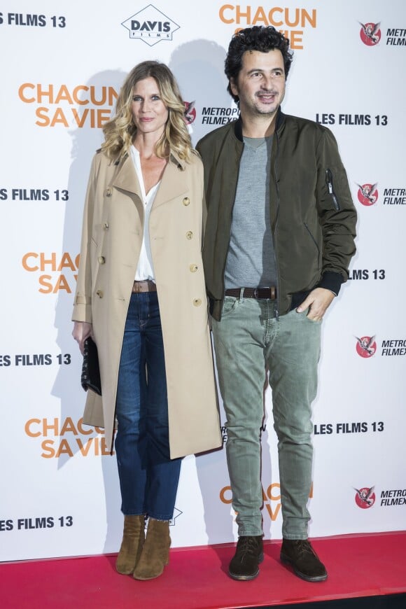 Sarah Lelouch et son mari David Marouani lors de l'avant-première du film "Chacun sa vie" au cinéma UGC Normandie à Paris, France, le 13 mars 2017. © Olivier Borde/Bestimage