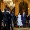 La princesse Mary de Danemark, le prince Frederik de Danemark - Arrivées au dîner à l'hôtel de ville de Paris en l'honneur du couple princier du Danemark le 8 octobre 2019. © Dominique Jacovides / Bestimage