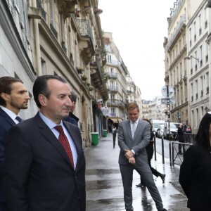 Brigitte Macron, la princesse Mary de Danemark et Valérie Pécresse visitent la cité scolaire Alphonse de Lamartine (collège-lycée - 121 rue du Fg Poissonnière - 9ème) à Paris le 9 octobre 2019. © Dominique Jacovides/Bestimage