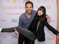 Christophe Michalak avec sa femme et Romane Serda pour fêter son nouveau livre