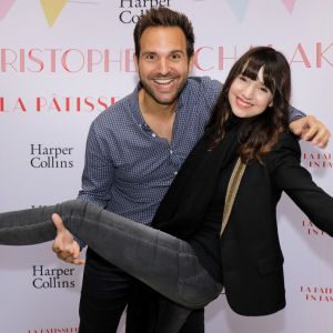 Christophe Michalak et sa femme Delphine McCarty - Sortie du livre de Christophe Michalak "La pâtisserie en famille" à Paris le 9 octobre 2019. © Cédric Perrin/Bestimage