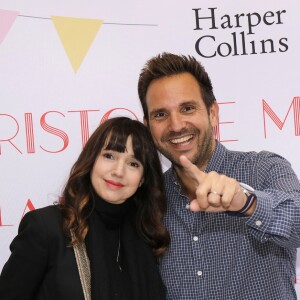 Christophe Michalak et sa femme Delphine McCarty - Sortie du livre de Christophe Michalak "La pâtisserie en famille" à Paris le 9 octobre 2019. © Cédric Perrin/Bestimage