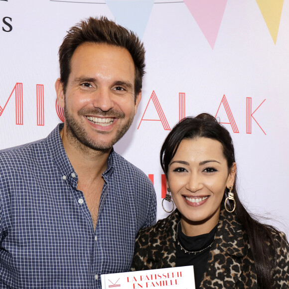 Christophe Michalak et Karima Charni - Sortie du livre de Christophe Michalak "La pâtisserie en famille" à Paris le 9 octobre 2019. © Cédric Perrin/Bestimage