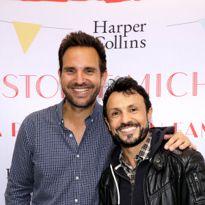 Christophe Michalak et Willy Rovelli - Sortie du livre de Christophe Michalak "La pâtisserie en famille" à Paris le 9 octobre 2019. © Cédric Perrin/Bestimage