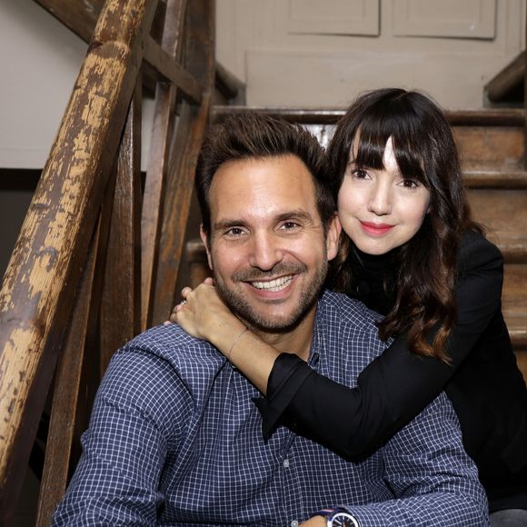 Christophe Michalak et sa femme Delphine McCarty - Sortie du livre de Christophe Michalak "La pâtisserie en famille" à Paris le 9 octobre 2019. © Cédric Perrin/Bestimage