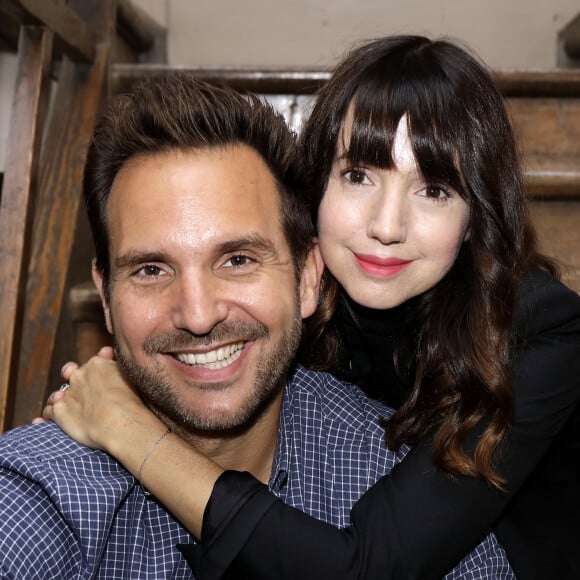 Christophe Michalak et sa femme Delphine McCarty - Sortie du livre de Christophe Michalak "La pâtisserie en famille" à Paris le 9 octobre 2019. © Cédric Perrin/Bestimage