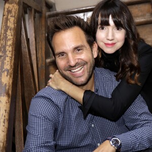 Christophe Michalak et sa femme Delphine McCarty - Sortie du livre de Christophe Michalak "La pâtisserie en famille" à Paris le 9 octobre 2019. © Cédric Perrin/Bestimage